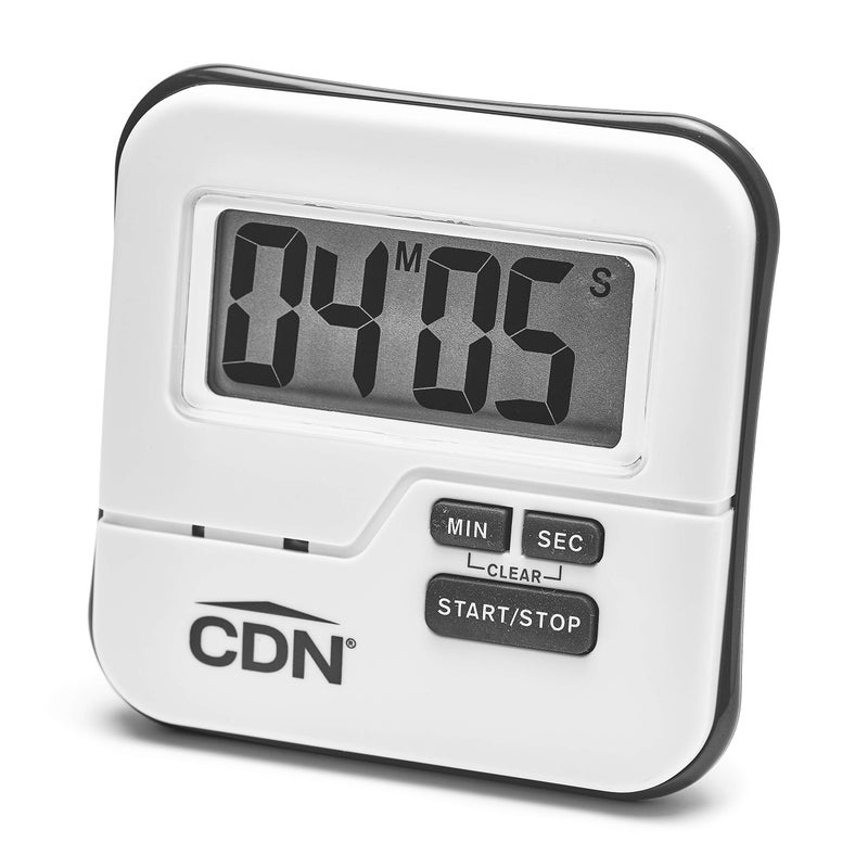 CDN Waterproof Kitchen Timer | Big Digital Display | 90-Second Loud Alarm with Flashing Light | Shatterproof & Steamproof | Magnet & Stand Mount | Ideal for Chefs | TMW1 - Image 1